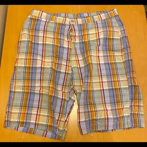 Men’s Bullock & Jones plaid shorts size 33